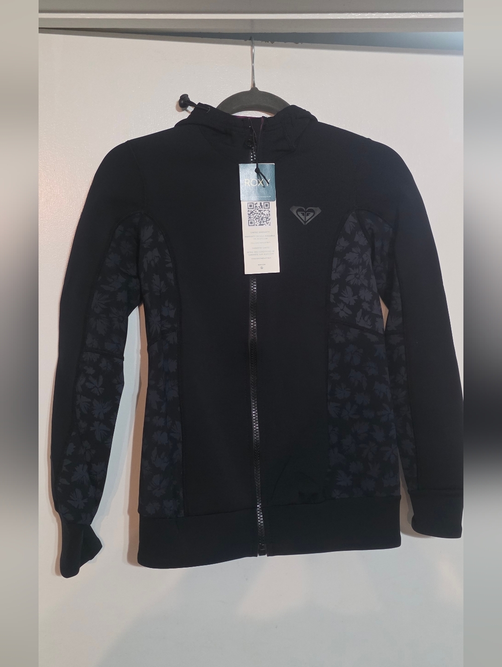 Roxy Womens Swell 1.0mm Paddle Jacket Black Size 4 (XS) NWT
